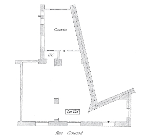Bureaux à louer Péreire (Métro ligne 3) de 65m² Plan 1
