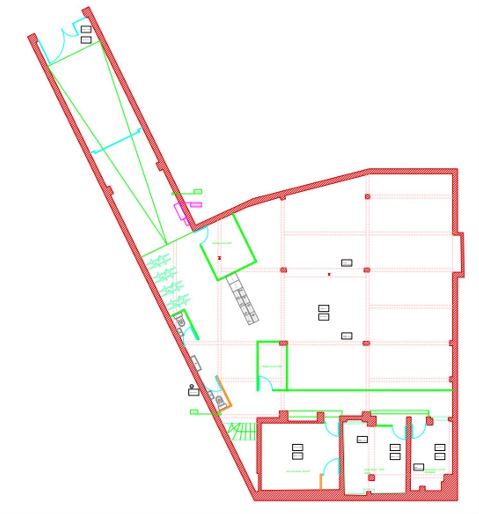 Bureaux à louer Dugommier (Métro ligne 6) de 330m² Plan 1