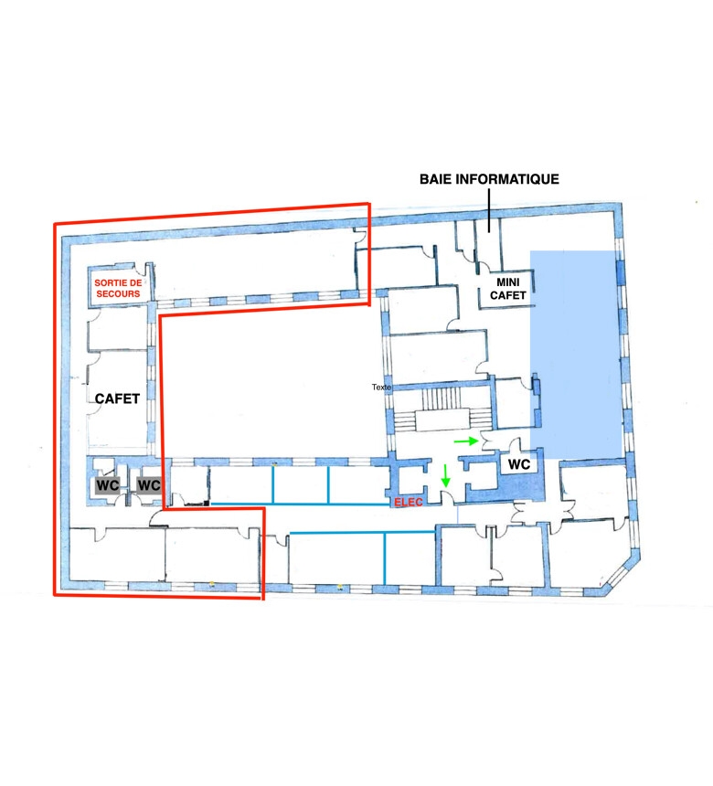 Bureaux à louer Richelieu-Drouot (Métro ligne 8) de 300m² Plan 1