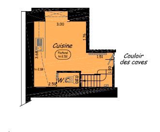 Bureaux à louer Mouton-Duvernet (Métro ligne 4) de 35m² Sous-sol